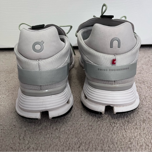 On Cloud Cloudnova Light Gray Mineral Green Men's 13 Running Cloudtech 26.98989 - Picture 7 of 13